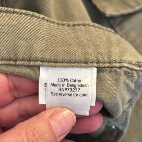 SO Olive Wide Flare Leg Cargo High Waist Cotton Utility Jeans Size XL - Picture 7 of 7